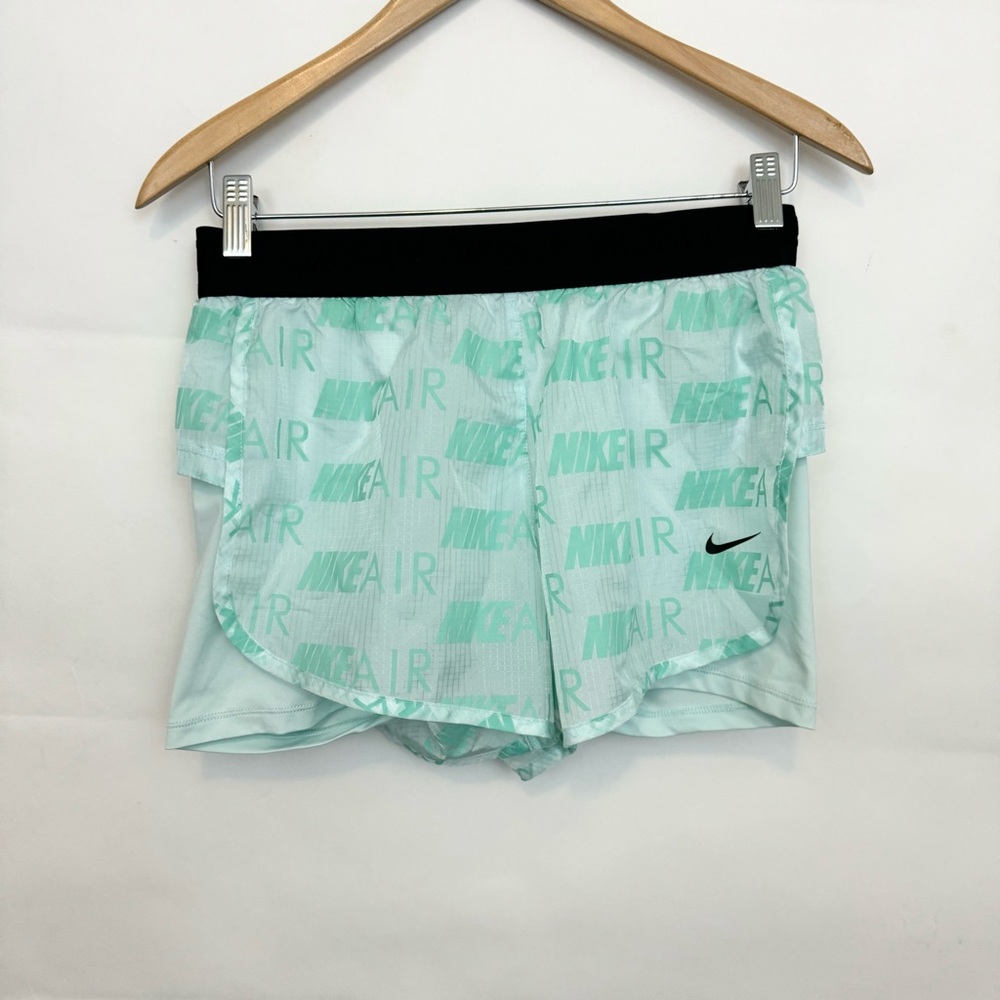 Nike Air Women's Running Shorts turquoise elastic waist size Small - Picture 2 of 5